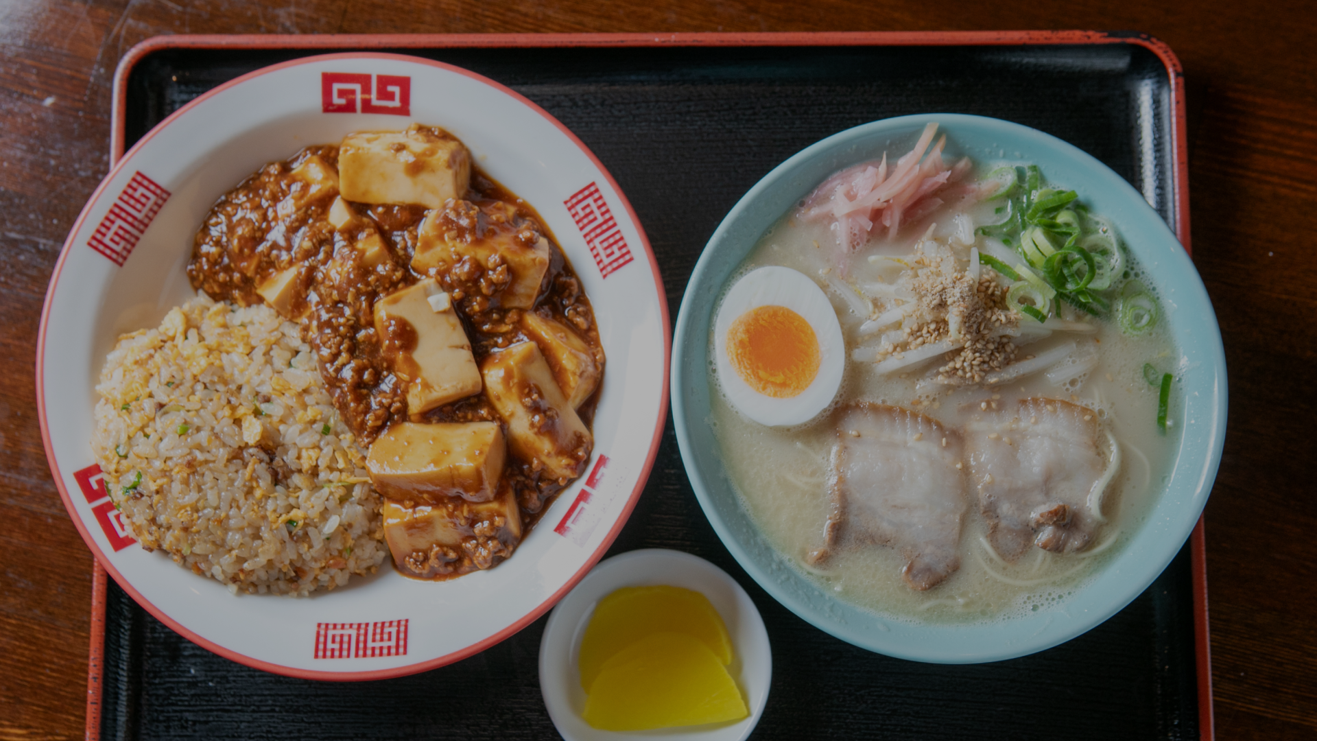 麻婆チャーハンラーメン定食